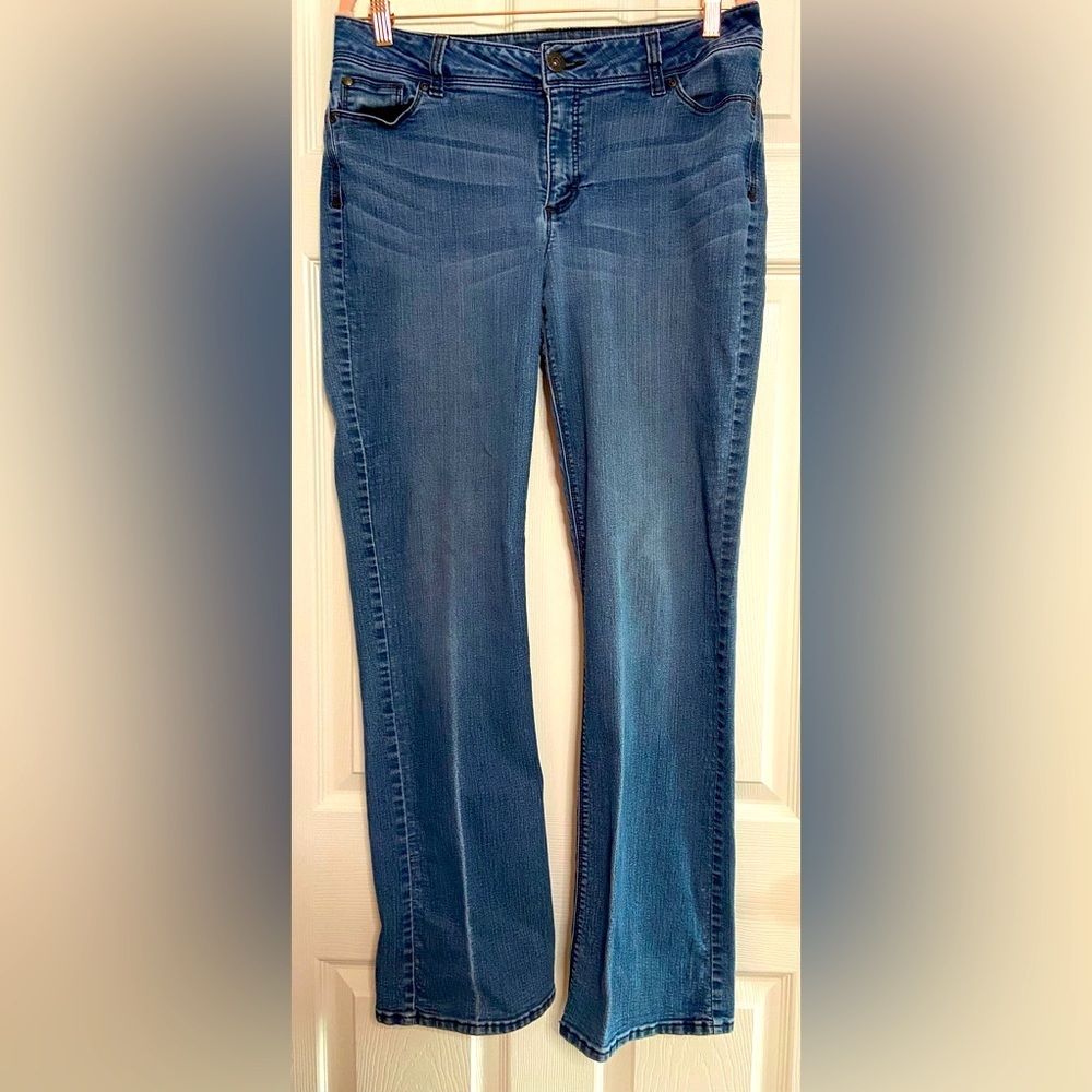 Wrangler Womens Bootcut Jeans Size 36 x 32 Mid Rise Dark Wash Western